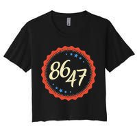 8647 Subtle Anti Funy 86 47 Retro Boho Style Crop Top