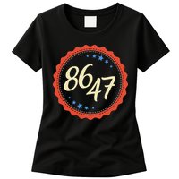 8647 Subtle Anti Funy 86 47 Retro Boho Style Womens T-Shirt