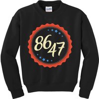 8647 Subtle Anti Funy 86 47 Retro Boho Style Kids Sweatshirt