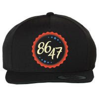 8647 Subtle Anti Funy 86 47 Retro Boho Style Wool Snapback Cap