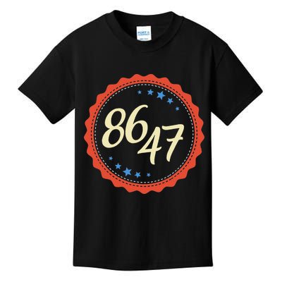 8647 Subtle Anti Funy 86 47 Retro Boho Style Kids T-Shirt