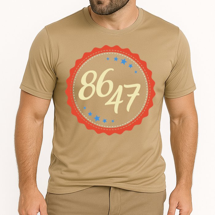 8647 Subtle Anti Funy 86 47 Retro Boho Style Performance Shirt
