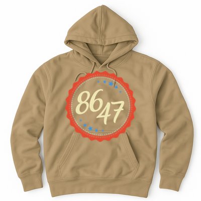 8647 Subtle Anti Funy 86 47 Retro Boho Style Hoodie