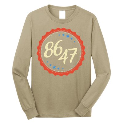 8647 Subtle Anti Funy 86 47 Retro Boho Style Long Sleeve Shirt