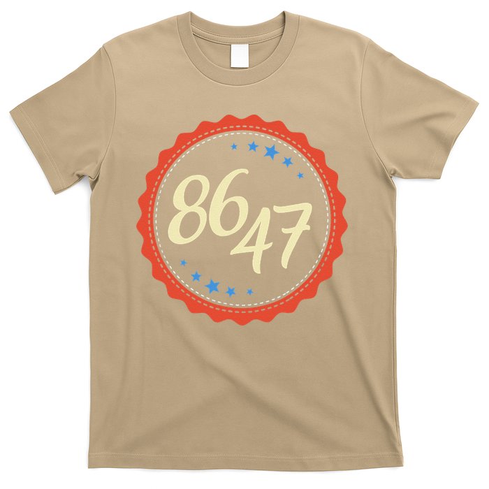 8647 Subtle Anti Funy 86 47 Retro Boho Style T-Shirt