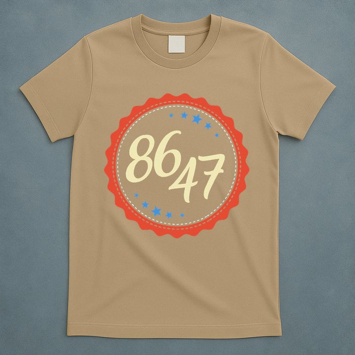 8647 Subtle Anti Funy 86 47 Retro Boho Style T-Shirt