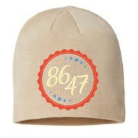 8647 Subtle Anti Funy 86 47 Retro Boho Style Sustainable Beanie