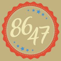 8647 Subtle Anti Funy 86 47 Retro Boho Style Magnet