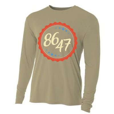 8647 Subtle Anti Funy 86 47 Retro Boho Style Cooling Performance Long Sleeve Crew
