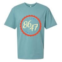 8647 Subtle Anti Funy 86 47 Retro Boho Style Sueded Cloud Jersey T-Shirt