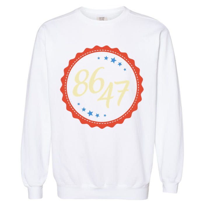 8647 Subtle Anti Funy 86 47 Retro Boho Style Garment-Dyed Sweatshirt