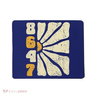 8647 Subtle Anti Trump 86 47 Floral Boho Style Mousepad