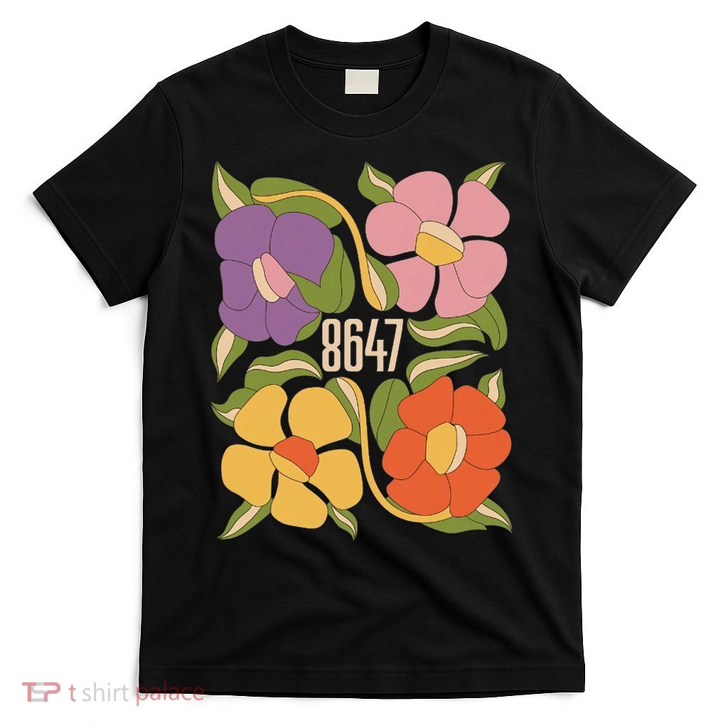 8647 Subtle Anti Trump Political Floral Boho Human Rights T-Shirt T-Shirt