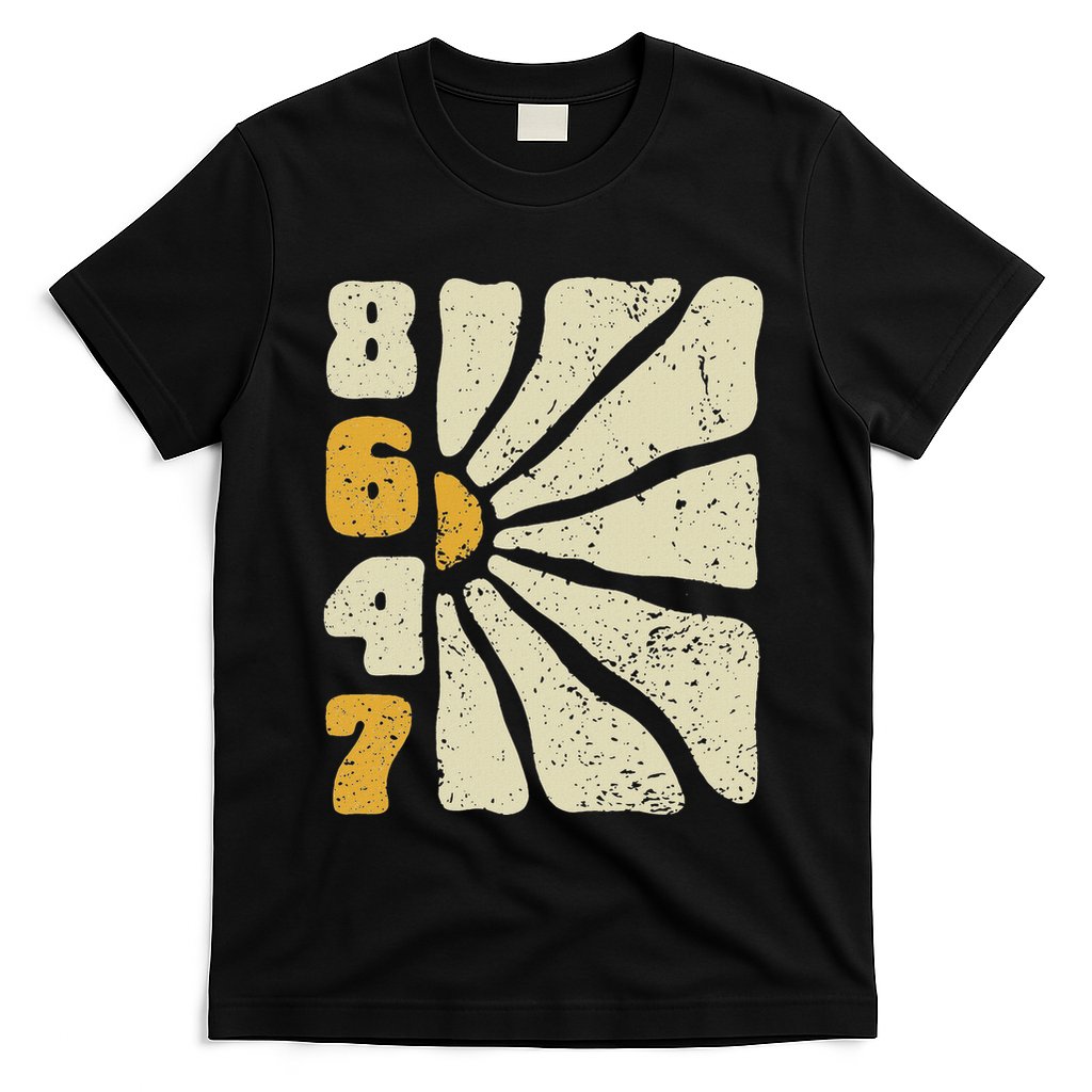 8647 Subtle Anti Trump 86 47 Floral Boho Style T-Shirt