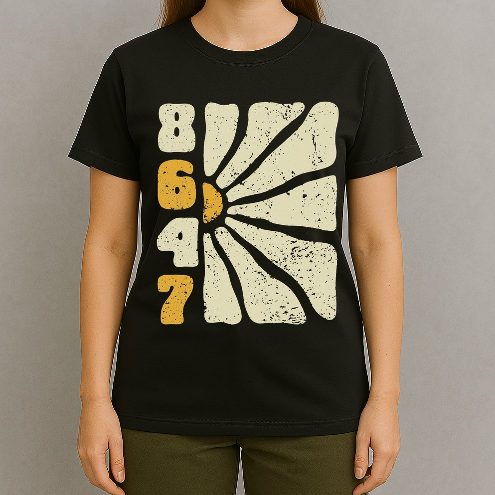 8647 Subtle Anti Trump 86 47 Floral Boho Style T-Shirt