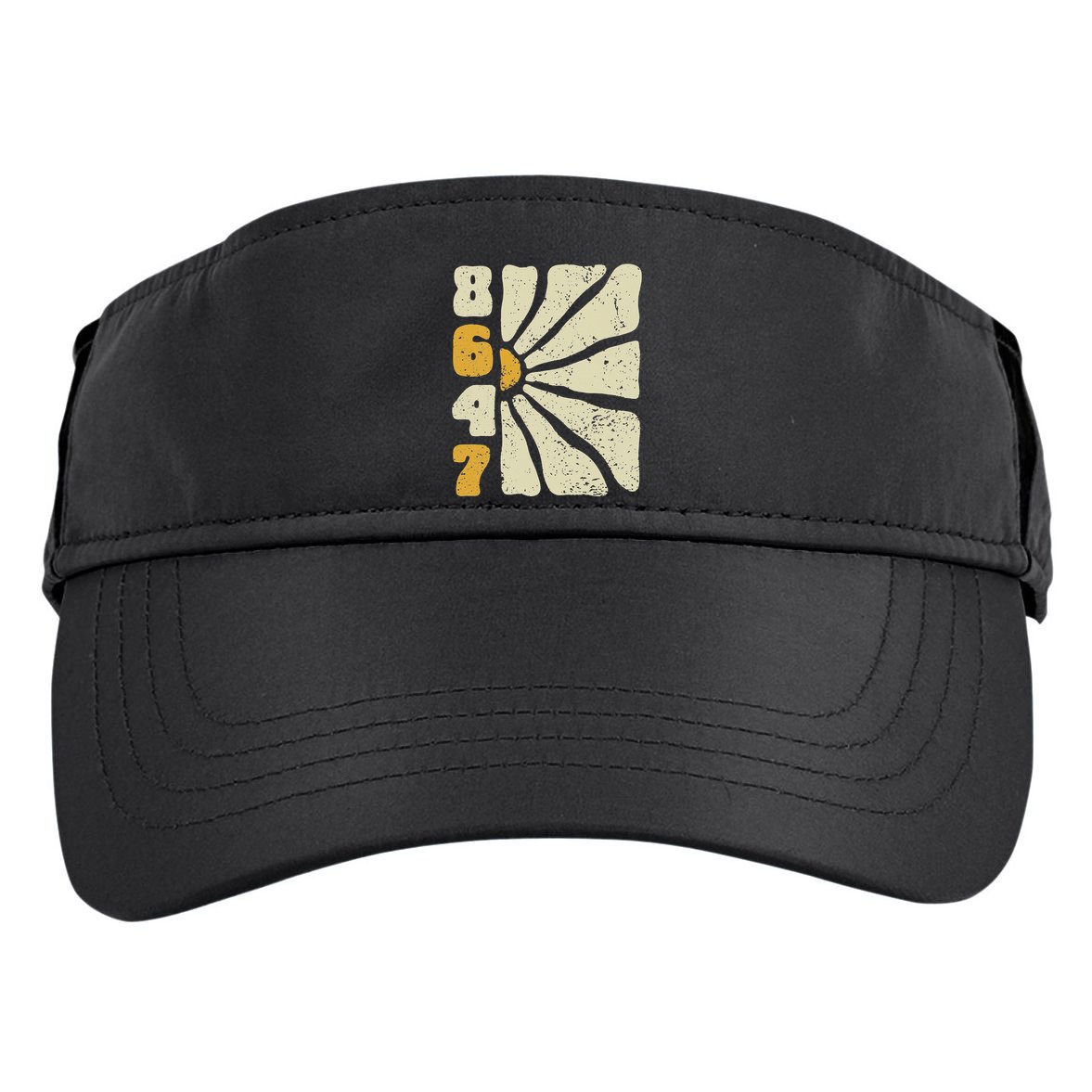 8647 Subtle Anti Trump 86 47 Floral Boho Style Adult Drive Performance Visor