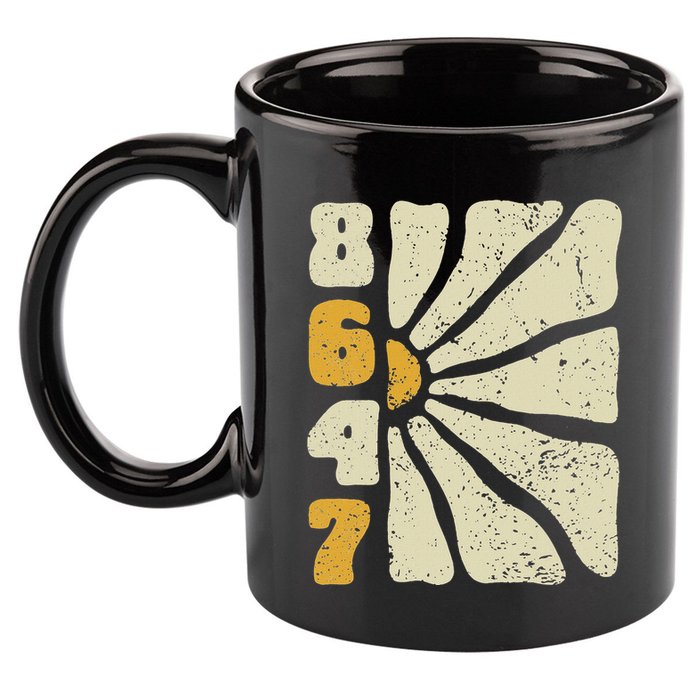 8647 Subtle Anti Trump 86 47 Floral Boho Style 11oz C Handle Ceramic Mug