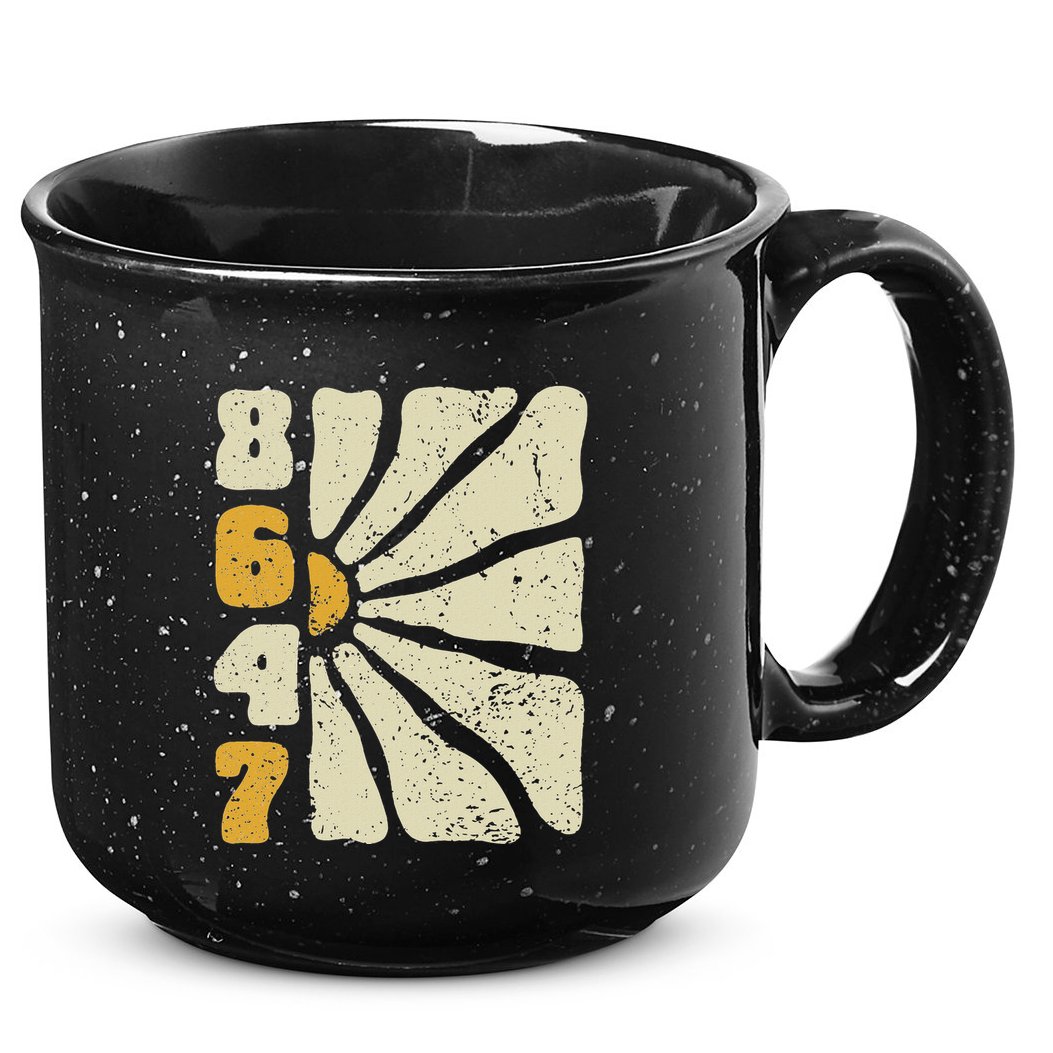 8647 Subtle Anti Trump 86 47 Floral Boho Style 15oz Campfire Ceramic Mug
