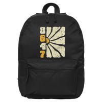 8647 Subtle Anti Trump 86 47 Floral Boho Style 16 in Basic Backpack