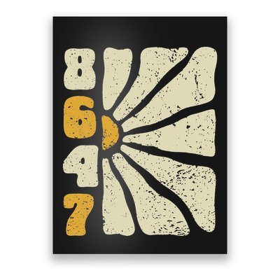 8647 Subtle Anti Trump 86 47 Floral Boho Style Poster