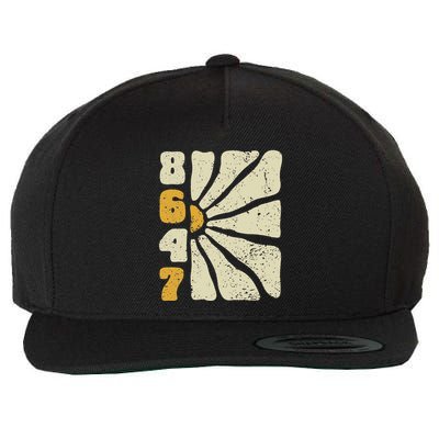 8647 Subtle Anti Trump 86 47 Floral Boho Style Wool Snapback Cap