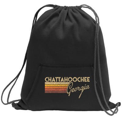 80s Style Chattahoochee Georgia Sweatshirt Cinch Pack Bag