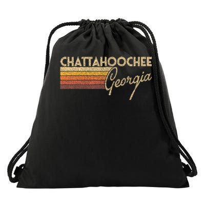 80s Style Chattahoochee Georgia Drawstring Bag