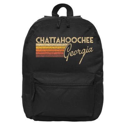 80s Style Chattahoochee Georgia 16 in Basic Backpack