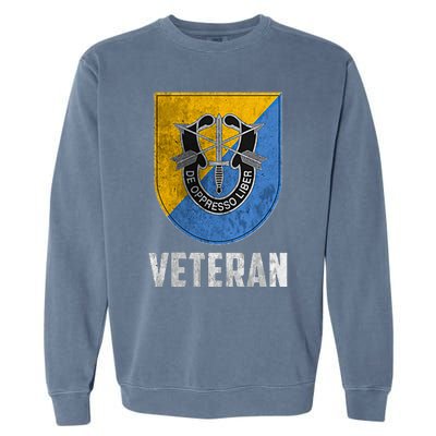 8th Special Forces Group Veteran Military Papa Xmas Garment-Dyed Sweatshirt