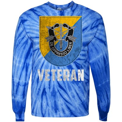 8th Special Forces Group Veteran Military Papa Xmas Tie-Dye Long Sleeve Shirt