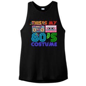 80s Styles Halloween 1980s This Is My 80s Costume Ladies PosiCharge Tri-Blend Wicking Tank