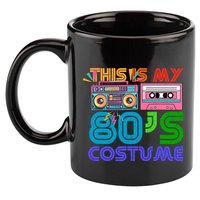 80s Styles Halloween 1980s This Is My 80s Costume 11oz C Handle Ceramic Mug