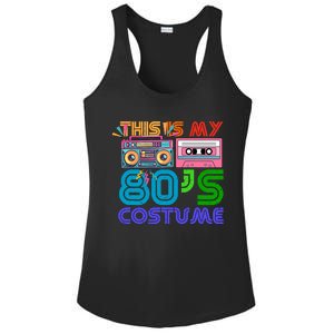 80s Styles Halloween 1980s This Is My 80s Costume Ladies PosiCharge Competitor Racerback Tank