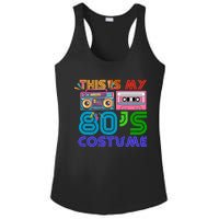 80s Styles Halloween 1980s This Is My 80s Costume Ladies PosiCharge Competitor Racerback Tank