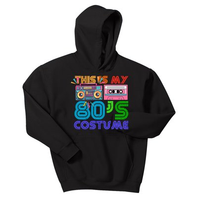 80s Styles Halloween 1980s This Is My 80s Costume Kids Hoodie