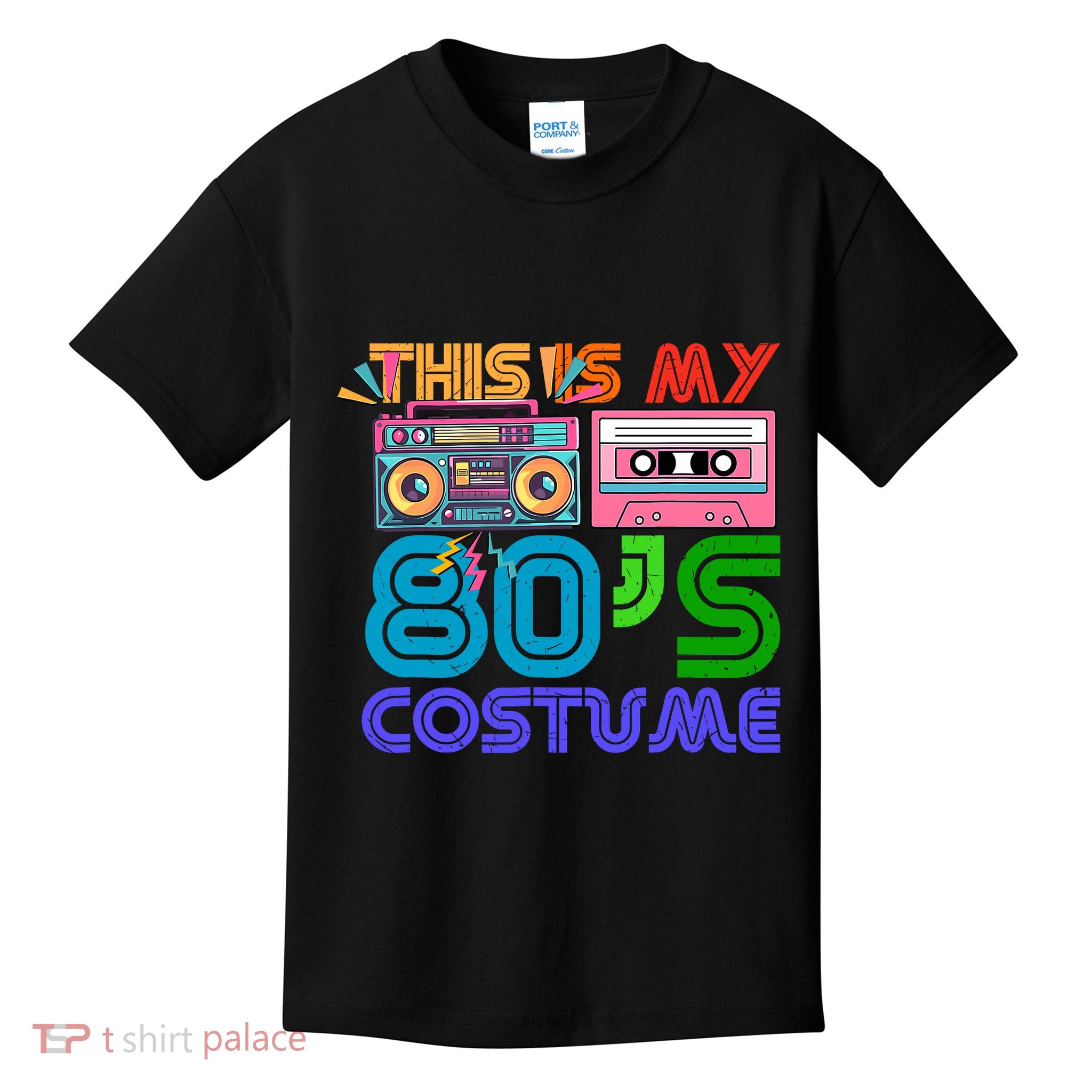 80s Styles Halloween 1980s This Is My 80s Costume Kids T-Shirt
