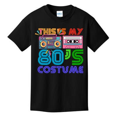 80s Styles Halloween 1980s This Is My 80s Costume Kids T-Shirt