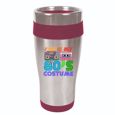 80s Styles Halloween 1980s This Is My 80s Costume 16oz Travel Tumbler