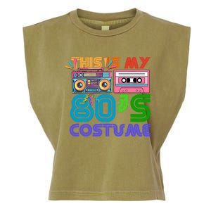 80s Styles Halloween 1980s This Is My 80s Costume Garment-Dyed Women's Muscle Tee