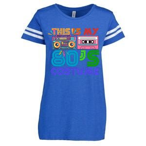 80s Styles Halloween 1980s This Is My 80s Costume Enza Ladies Jersey Football T-Shirt