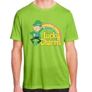 80s Style Lucky The Leprechaun Rainbow Logo Adult ChromaSoft Performance T-Shirt