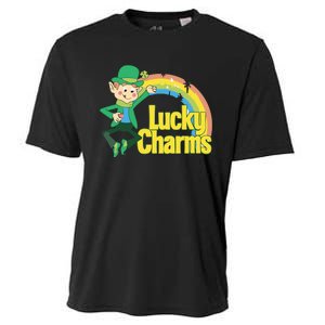 80s Style Lucky The Leprechaun Rainbow Logo Cooling Performance Crew T-Shirt