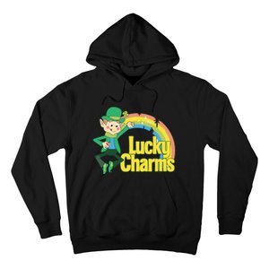 80s Style Lucky The Leprechaun Rainbow Logo Hoodie