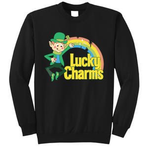 80s Style Lucky The Leprechaun Rainbow Logo Sweatshirt