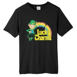 80s Style Lucky The Leprechaun Rainbow Logo Tall Fusion ChromaSoft Performance T-Shirt