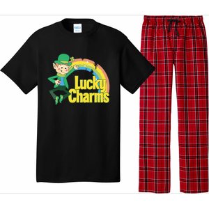 80s Style Lucky The Leprechaun Rainbow Logo Pajama Set