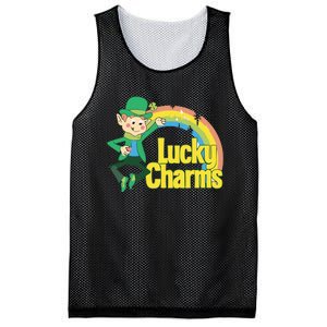 80s Style Lucky The Leprechaun Rainbow Logo Mesh Reversible Basketball Jersey Tank