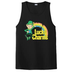 80s Style Lucky The Leprechaun Rainbow Logo PosiCharge Competitor Tank