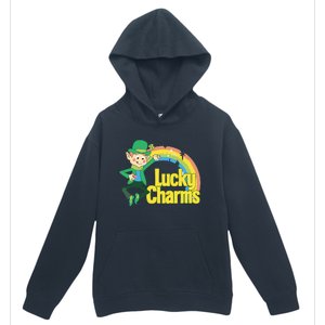 80s Style Lucky The Leprechaun Rainbow Logo Urban Pullover Hoodie