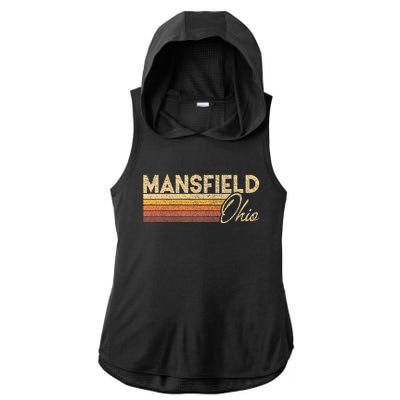 80s Style Mansfield Ohio Ladies PosiCharge Tri-Blend Wicking Draft Hoodie Tank